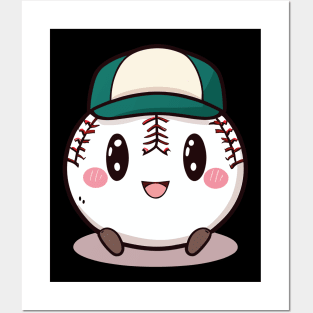 Cute Kawaii Baseball Pitches Be Crazy Posters and Art